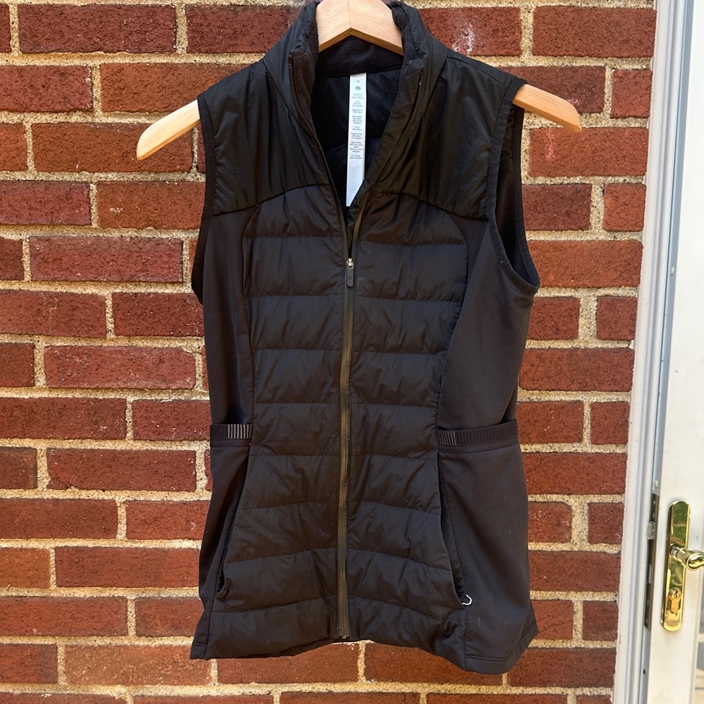 Women's Black Quilted Vest